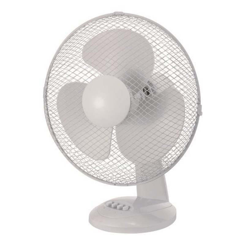 Eurolamp 147-29041 Επιτραπέζιος Ανεμιστήρας 30cm 40W Λευκό
